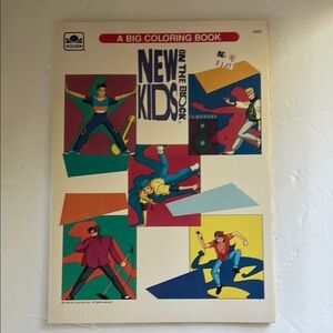 Vintage New Kids On The Block Coloring Book